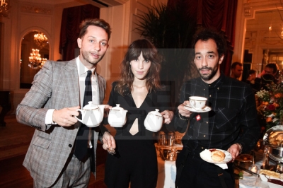 Candid 2012 125
Albert with Derek Blasberg & Alexa Chung at the Opening Ceremony stationery Launch (18 Dec)
